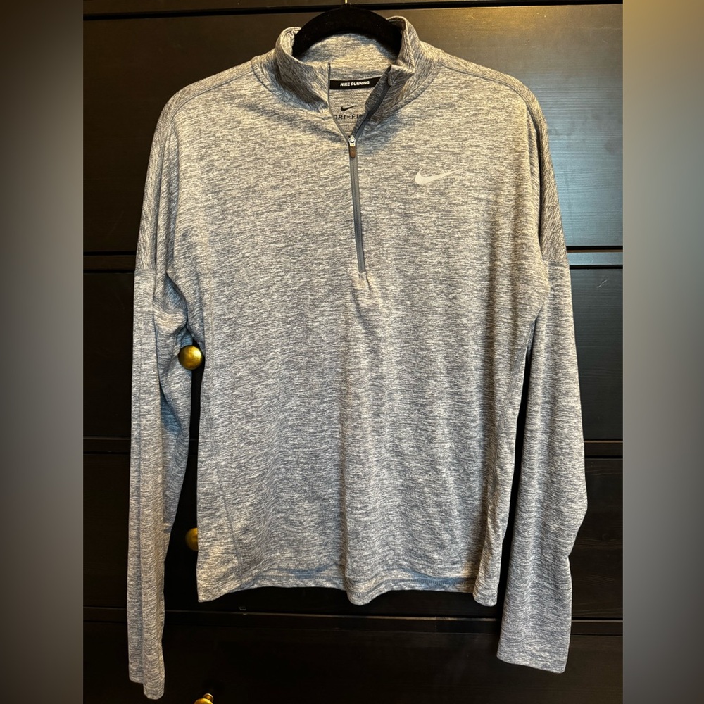 Nike Dri-FIT Gray/Blue Running Top